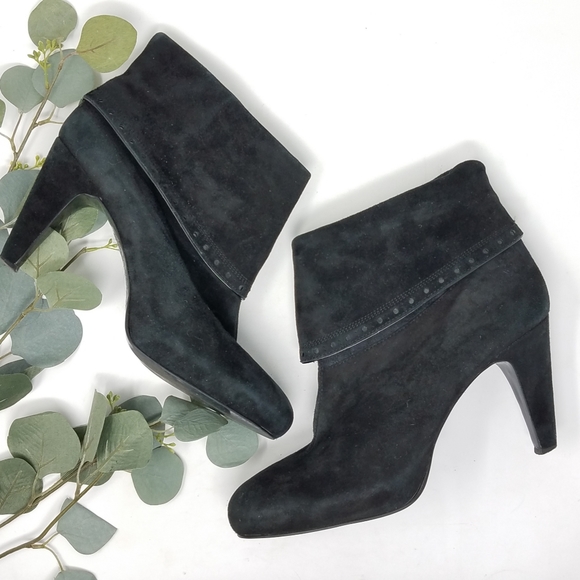 Franco Sarto Shoes - FRANCO SARTO Heeled Leather Booties 9.5M